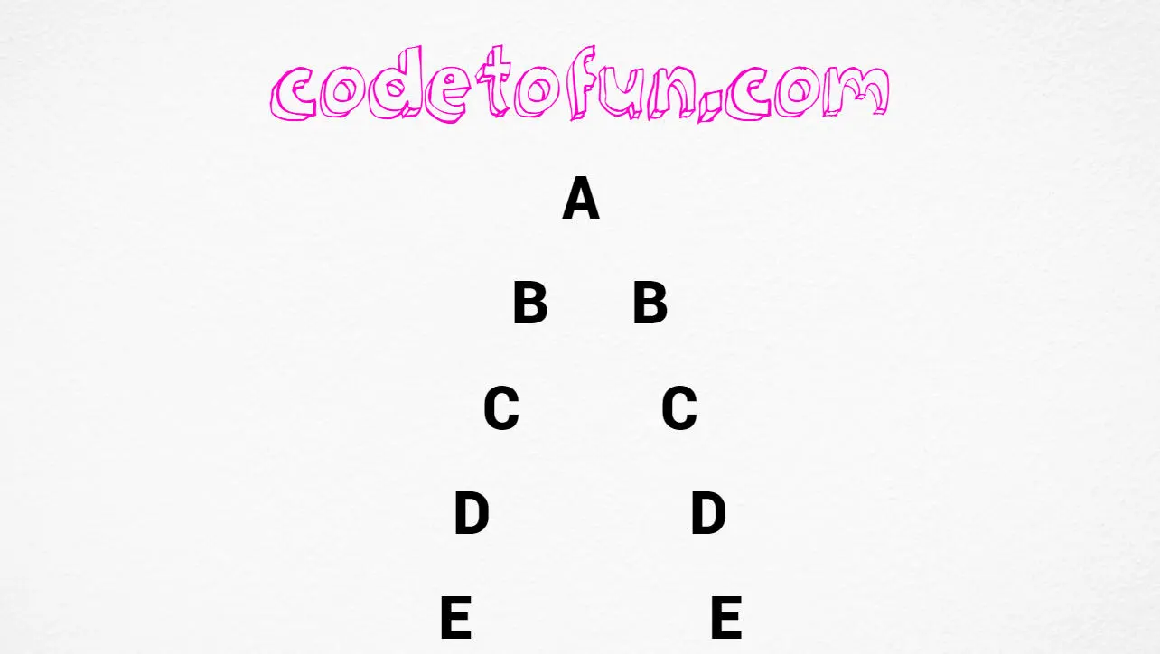 C# Alphabet Pattern 33