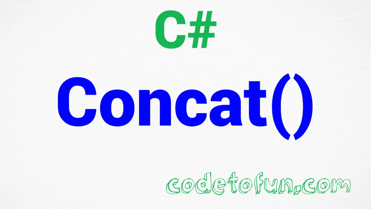 C# String Concat() Method