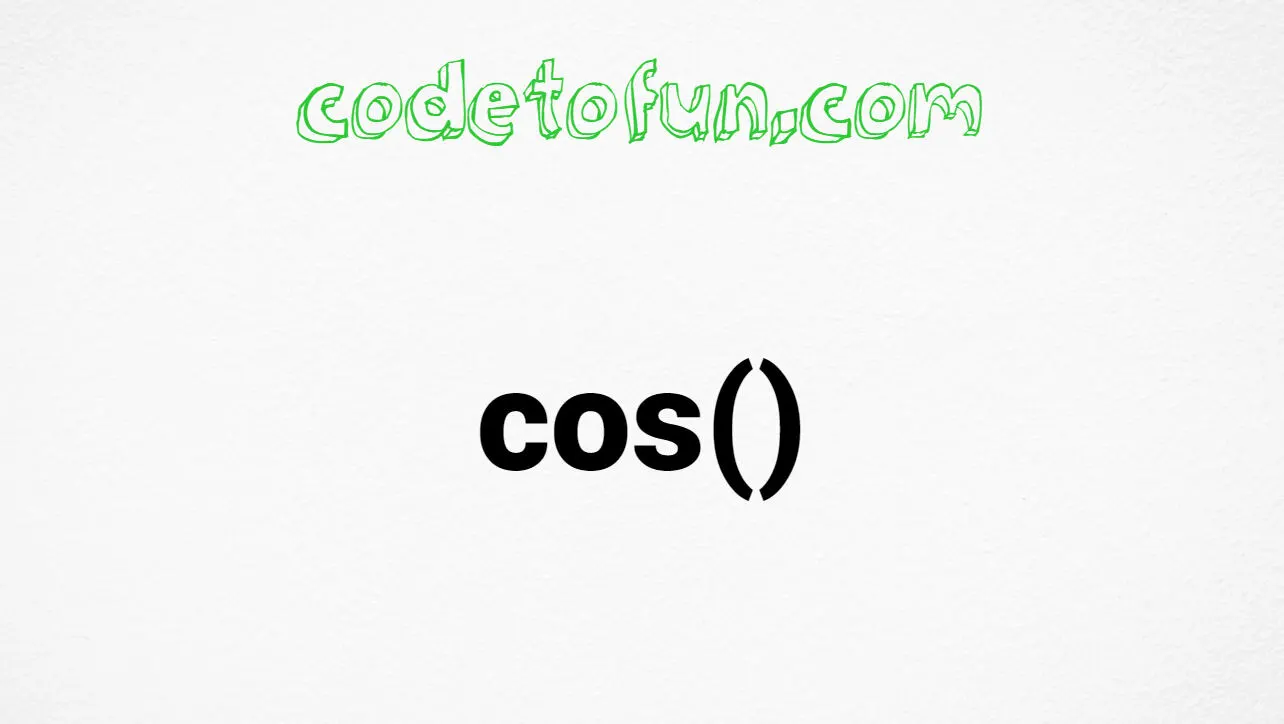 C cos() Function