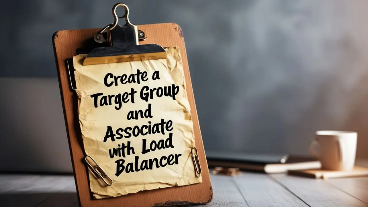 How to Create a Target Group and Associate with Load Balancer