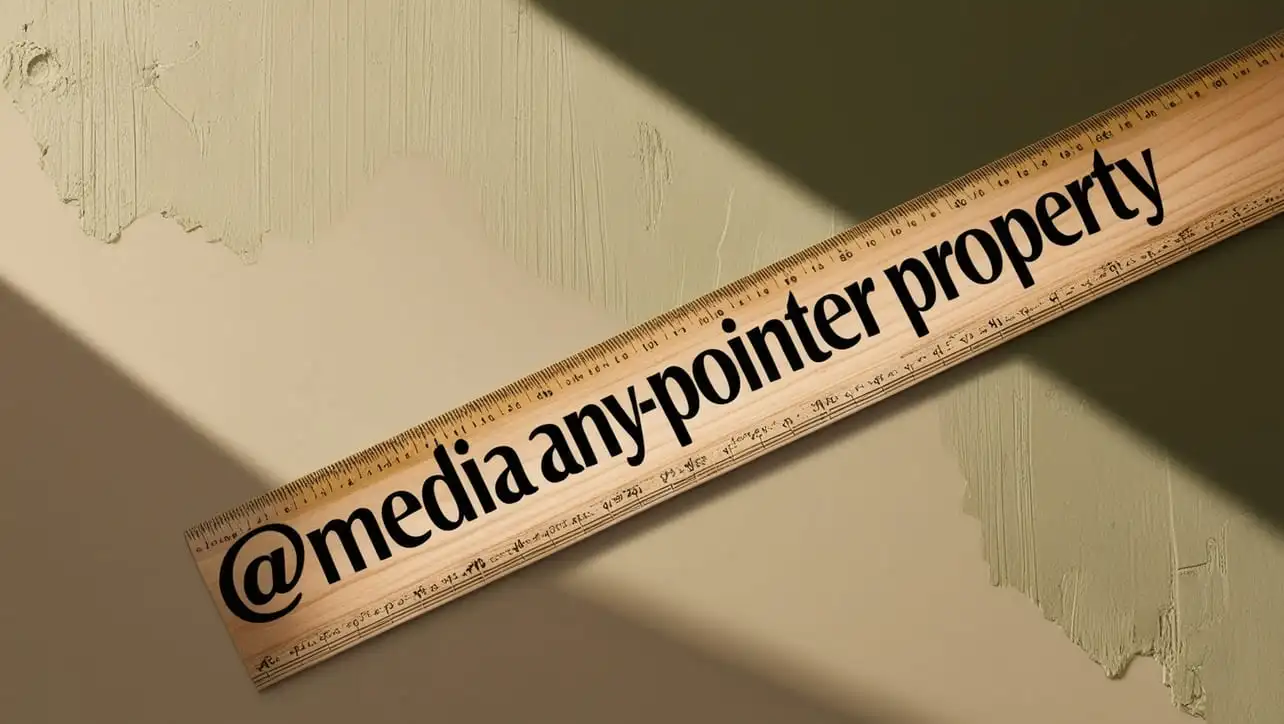 CSS @media any-pointer Property