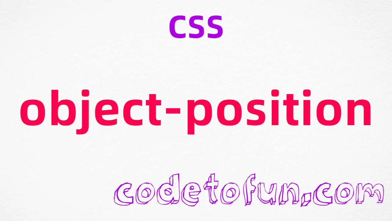 CSS object-position Property