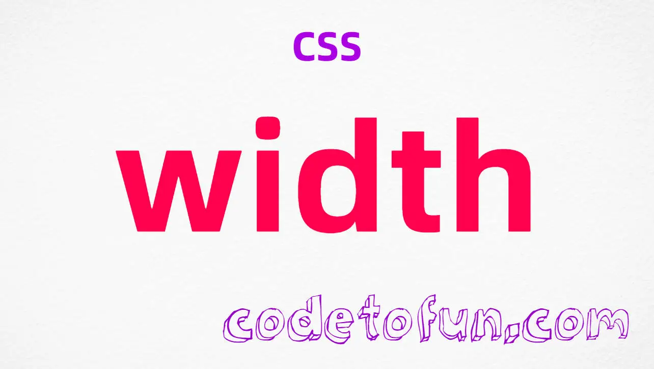 CSS width Property