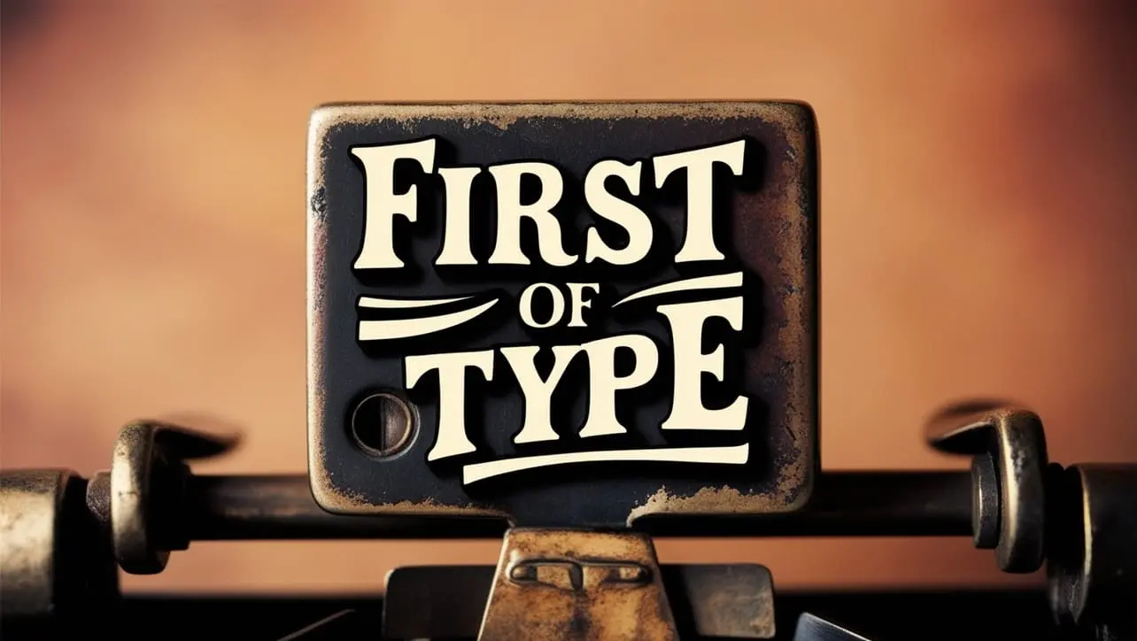 CSS :first-of-type Selector