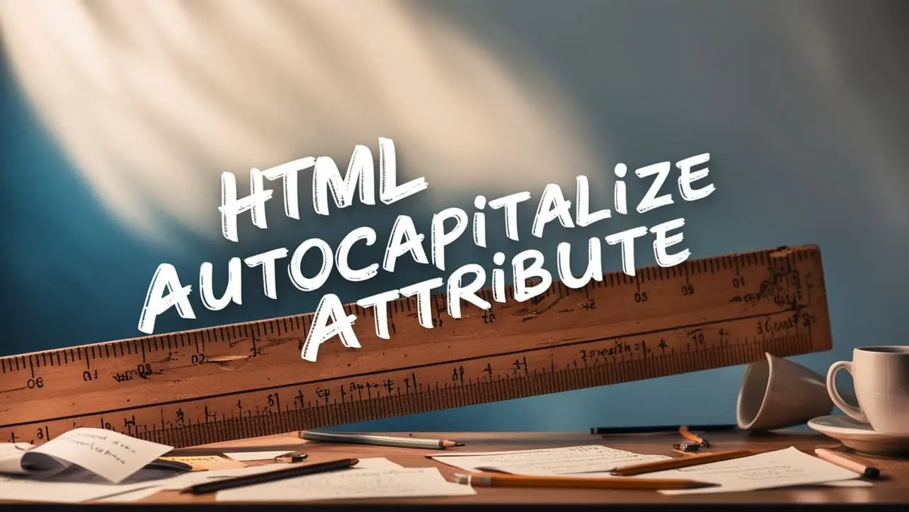 HTML autocapitalize Attribute