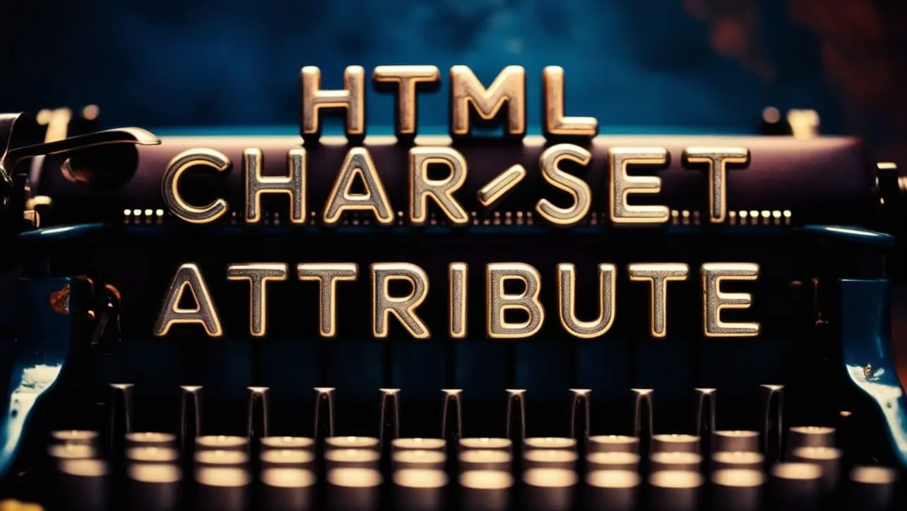 HTML charset Attribute