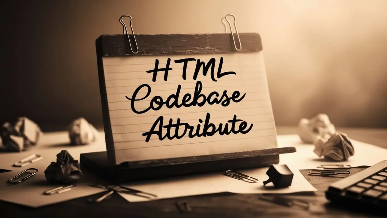 HTML codebase Attribute