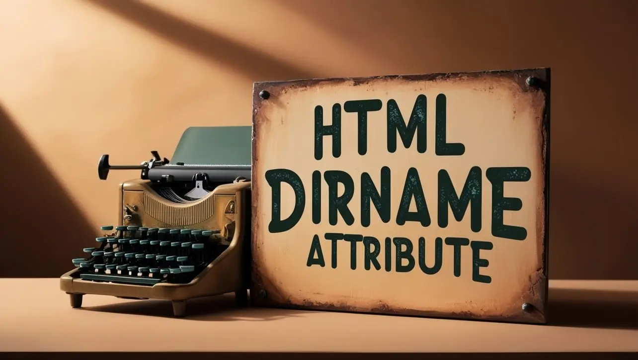 HTML dirname Attribute