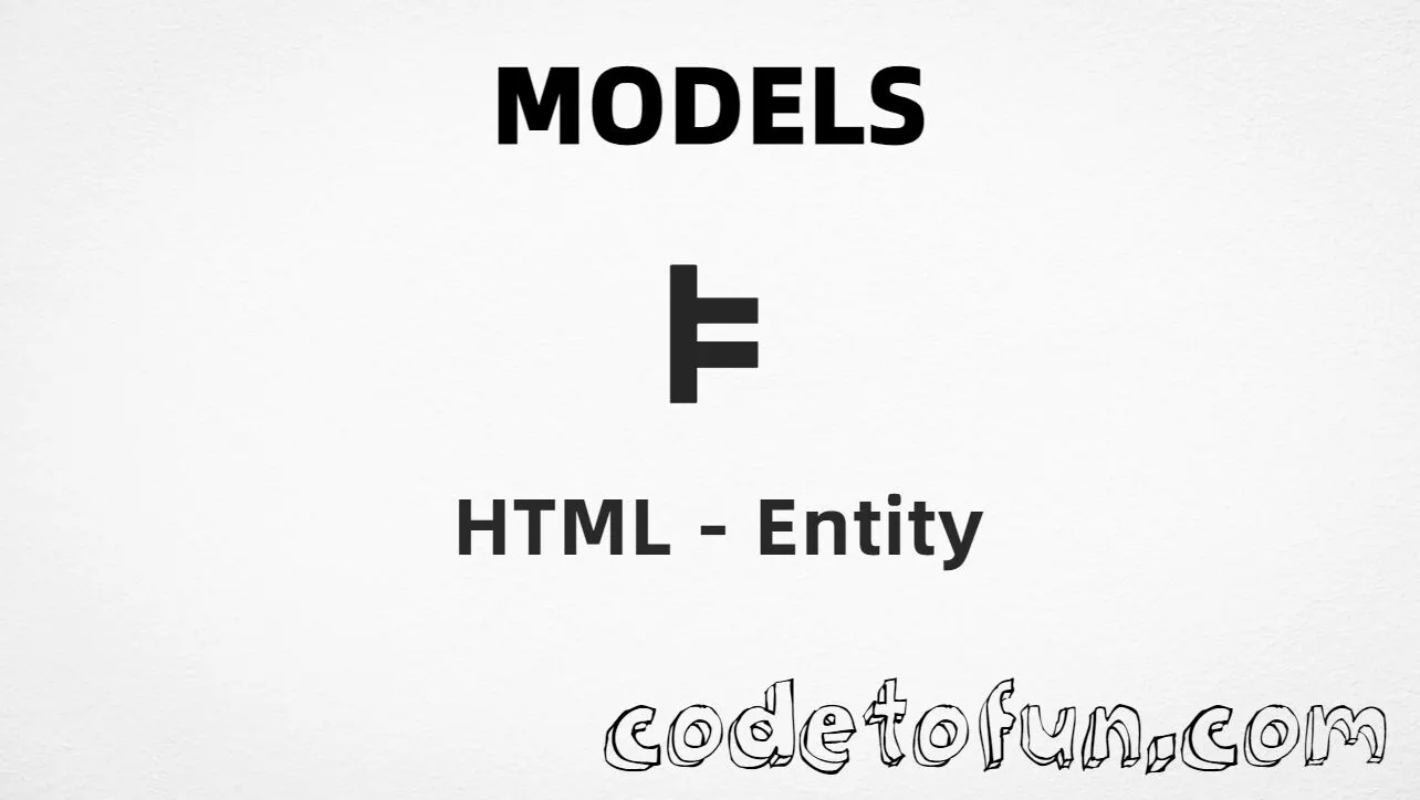 HTML Entity Models