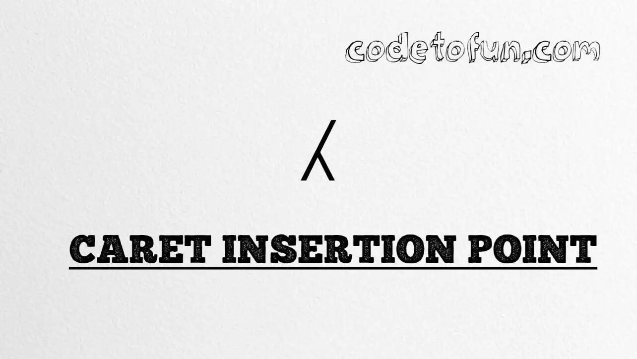 HTML Entity Caret Insertion Point