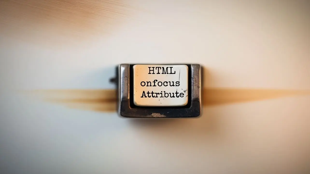 HTML onfocus Attribute