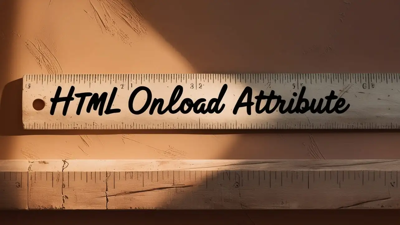 HTML onload Attribute