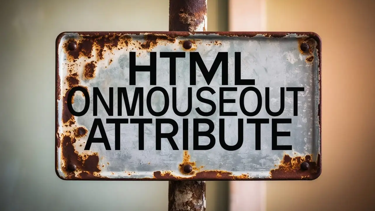 HTML onmouseout Attribute