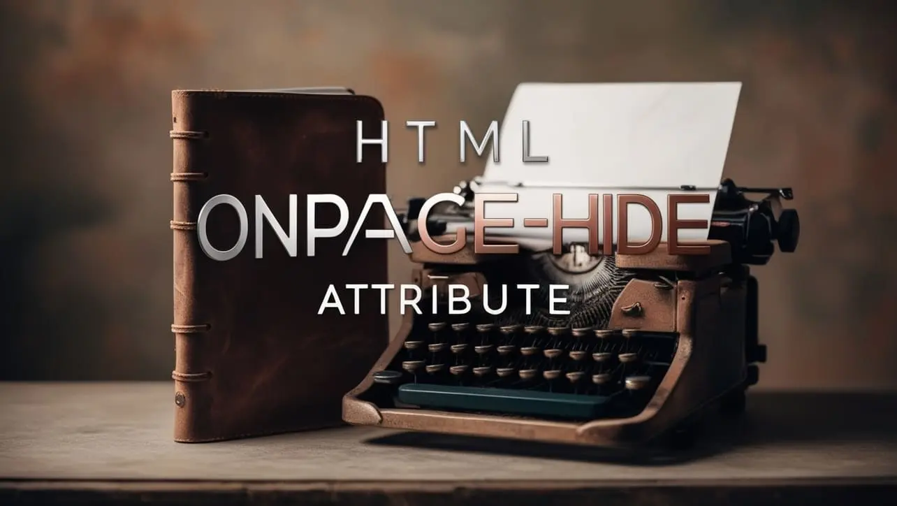 HTML onpagehide Attribute