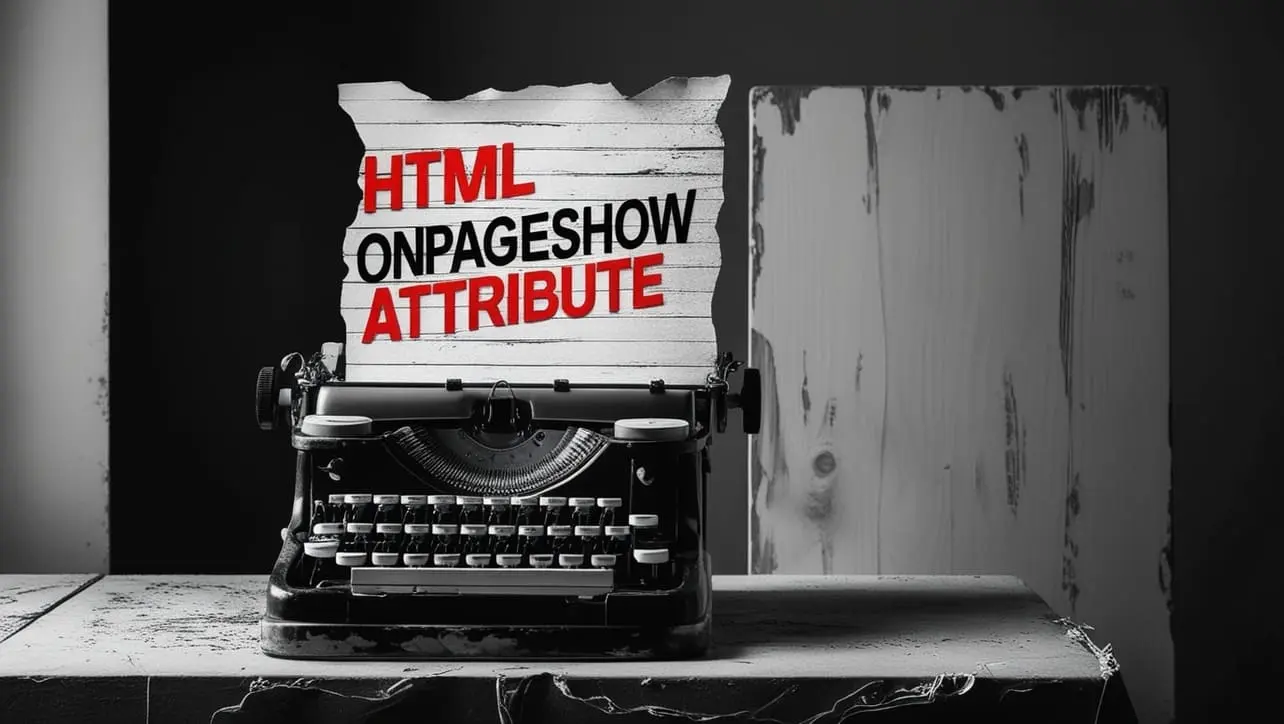 HTML onpageshow Attribute