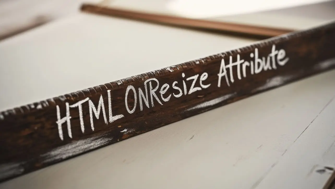 HTML onresize Attribute