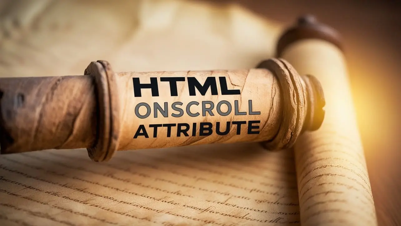 HTML onscroll Attribute