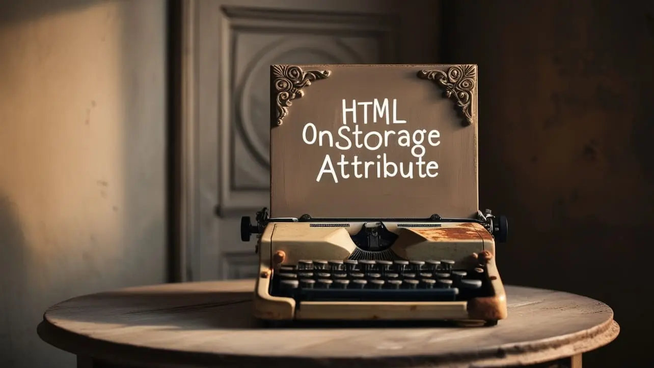 HTML onstorage Attribute