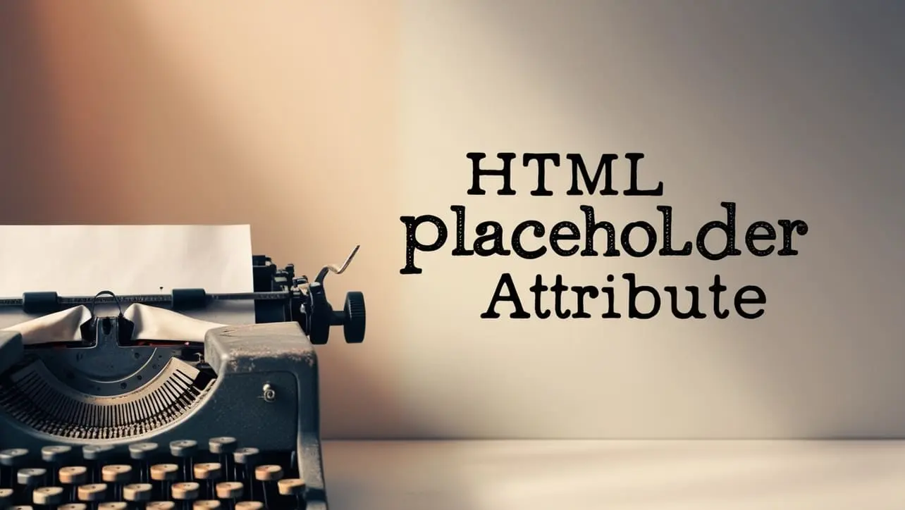 HTML placeholder Attribute