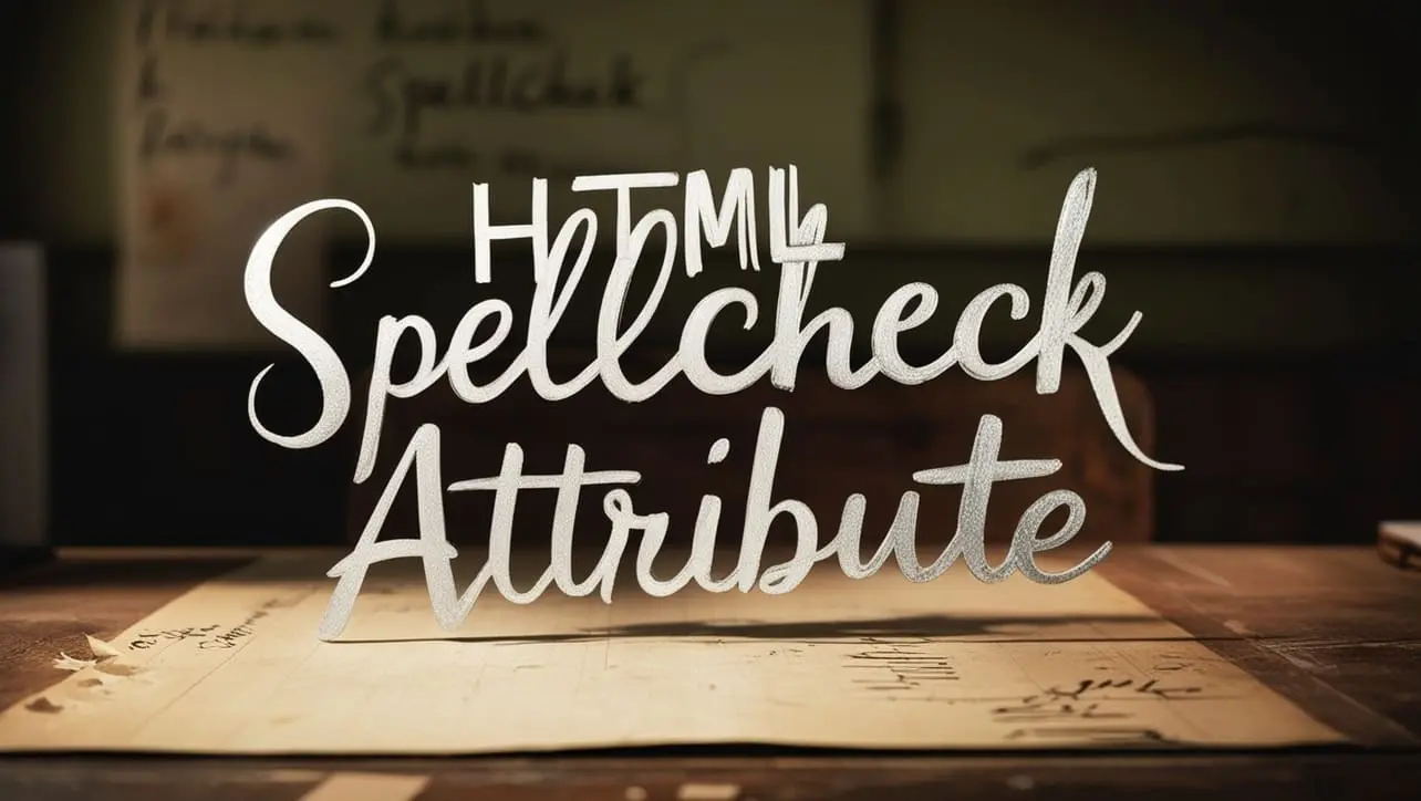 HTML spellcheck Attribute