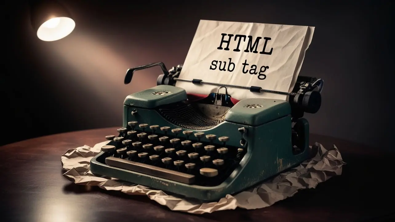 HTML sub Tag