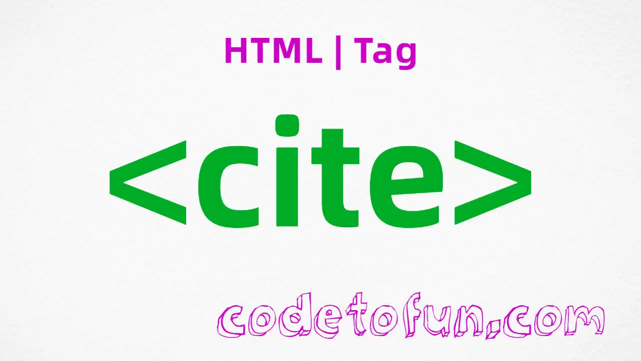 HTML cite Tag