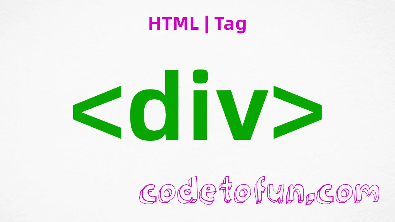 HTML div Tag