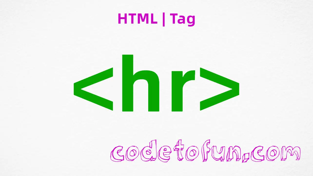 HTML hr Tag