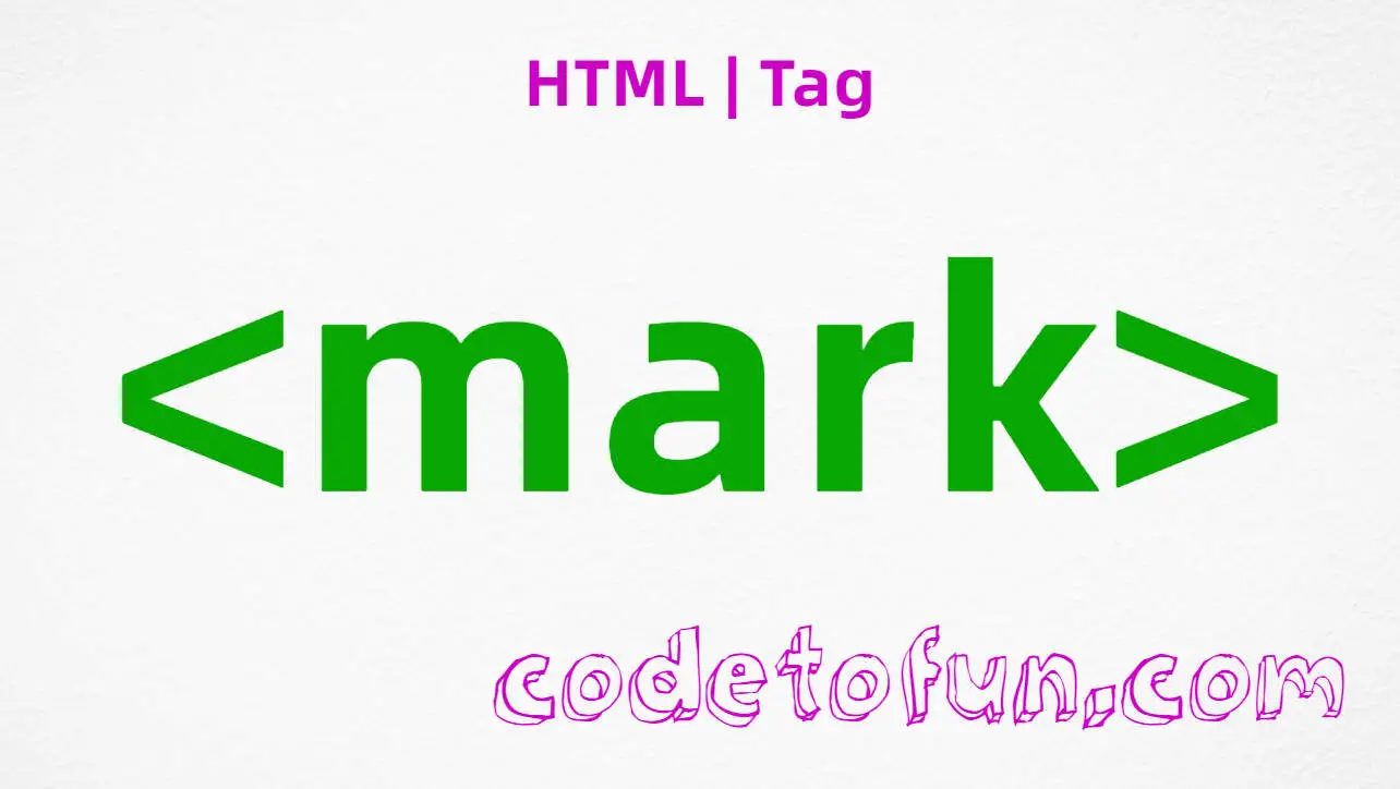 HTML mark Tag