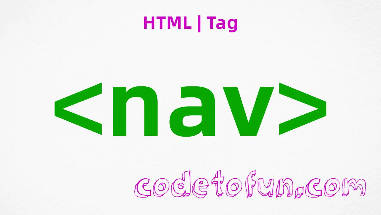 HTML nav Tag