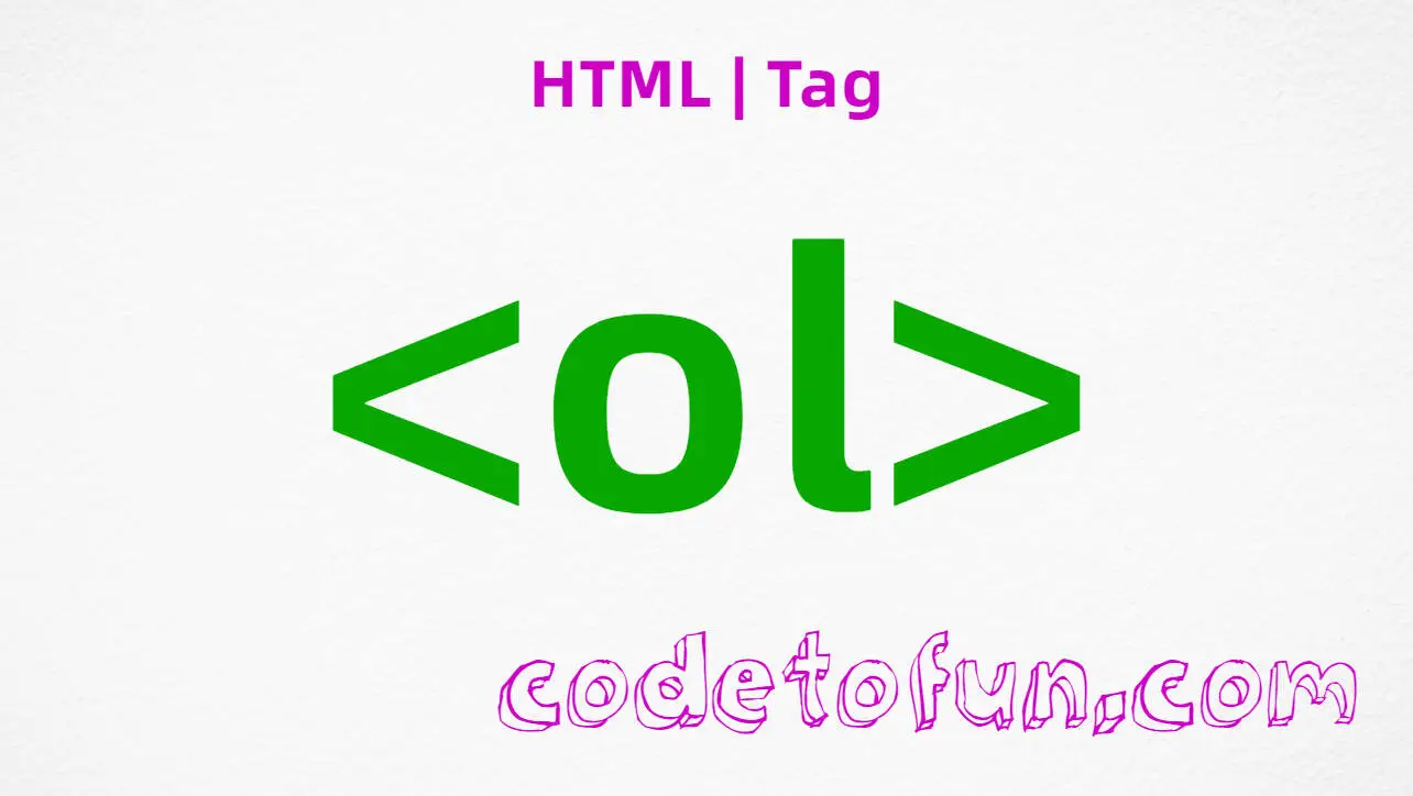 HTML ol Tag