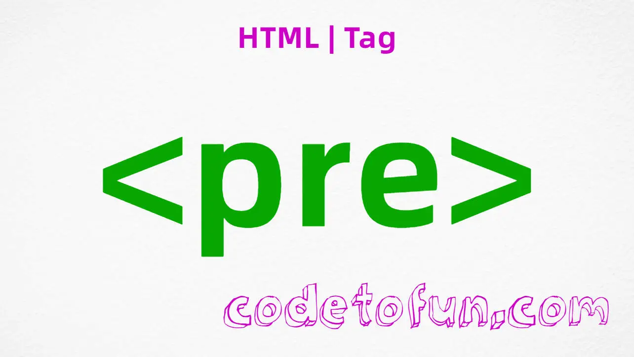 HTML pre Tag