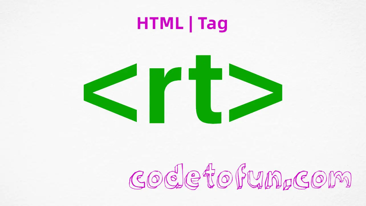 HTML rt Tag