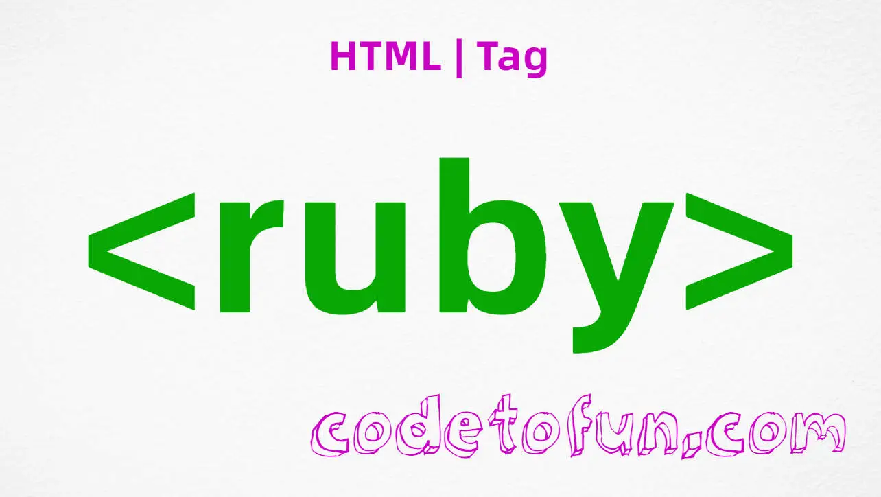 HTML ruby Tag