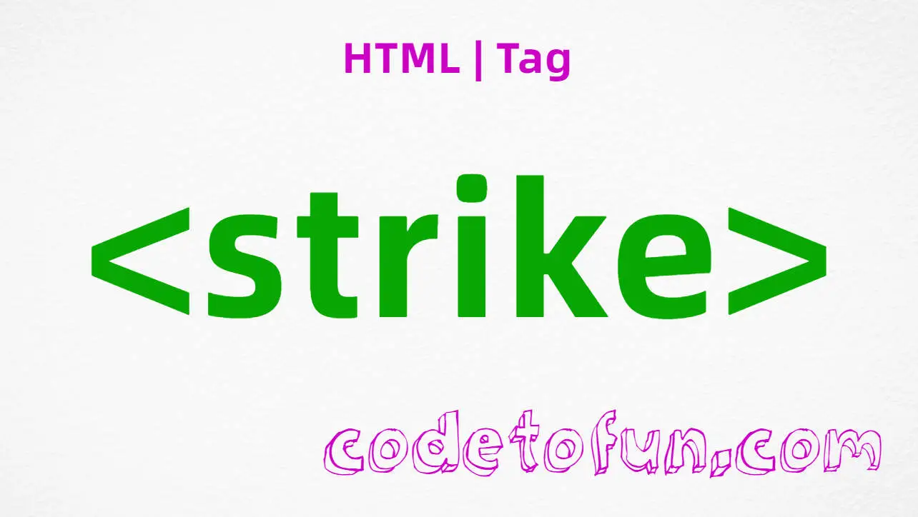 HTML strike Tag