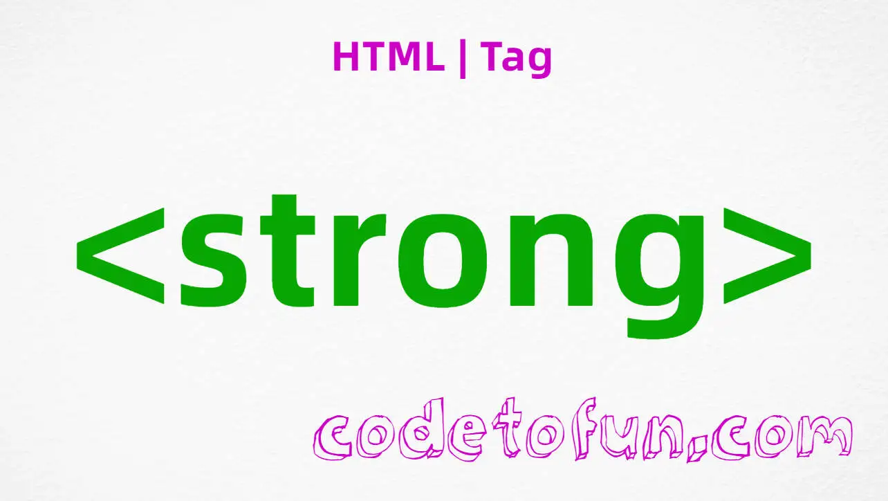 HTML strong Tag