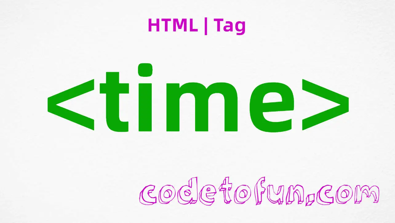 HTML time Tag