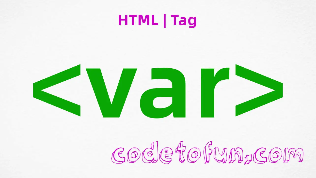 HTML var Tag