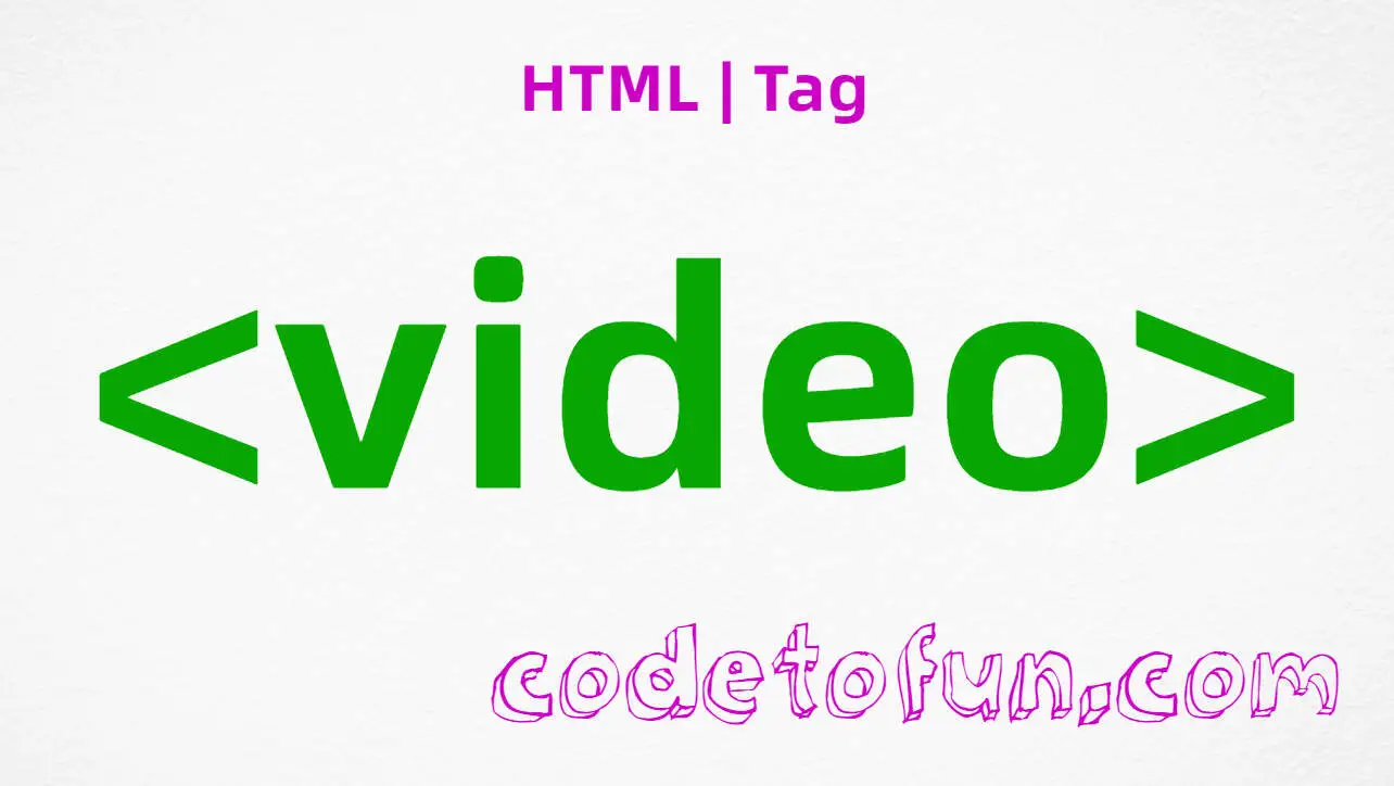 HTML video Tag