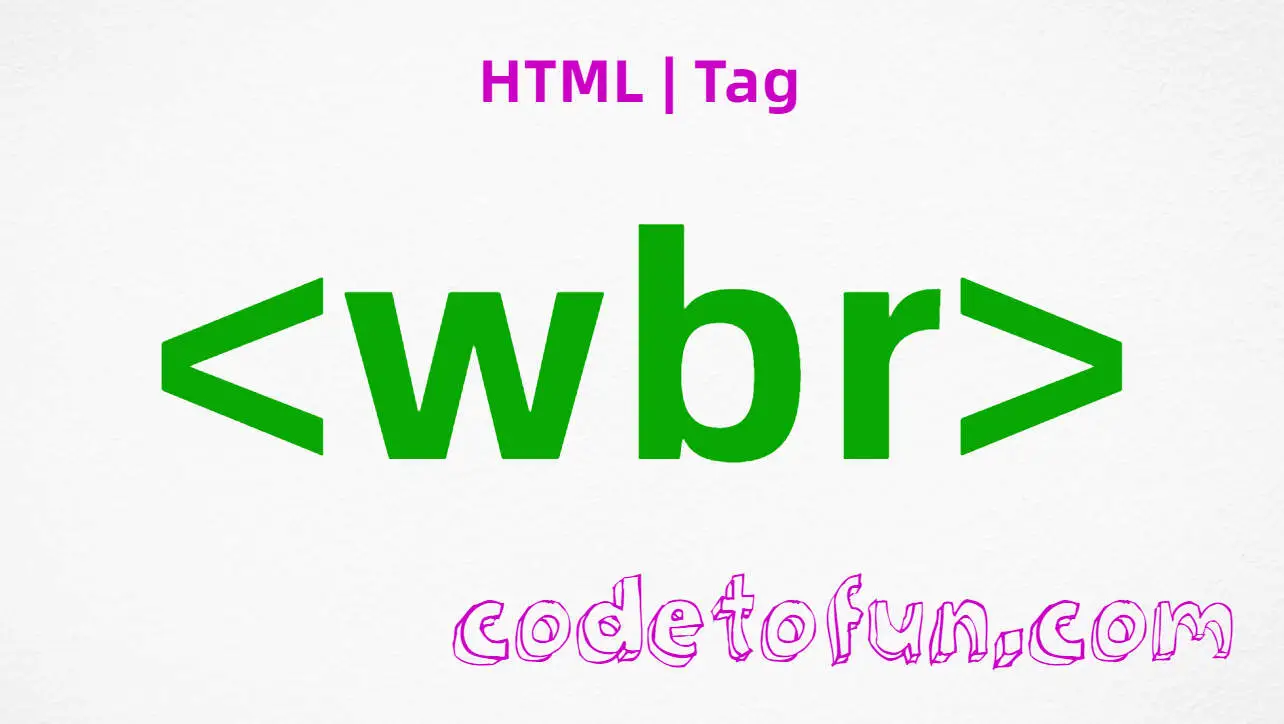 HTML wbr Tag