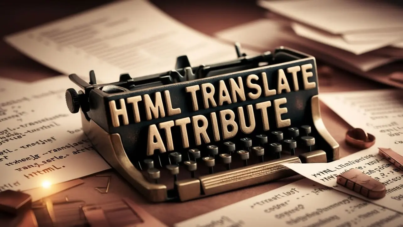 HTML translate Attribute