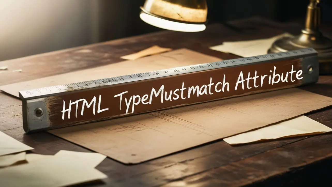 HTML typemustmatch Attribute