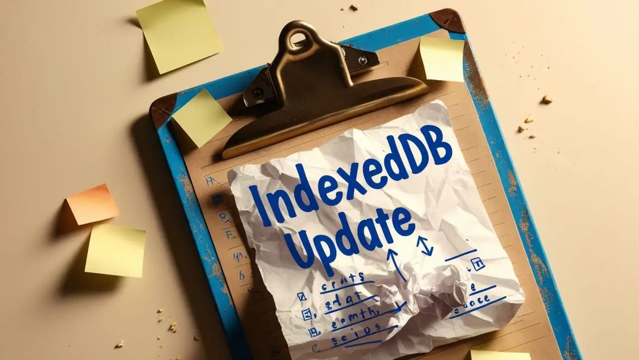 HTML IndexedDB Update