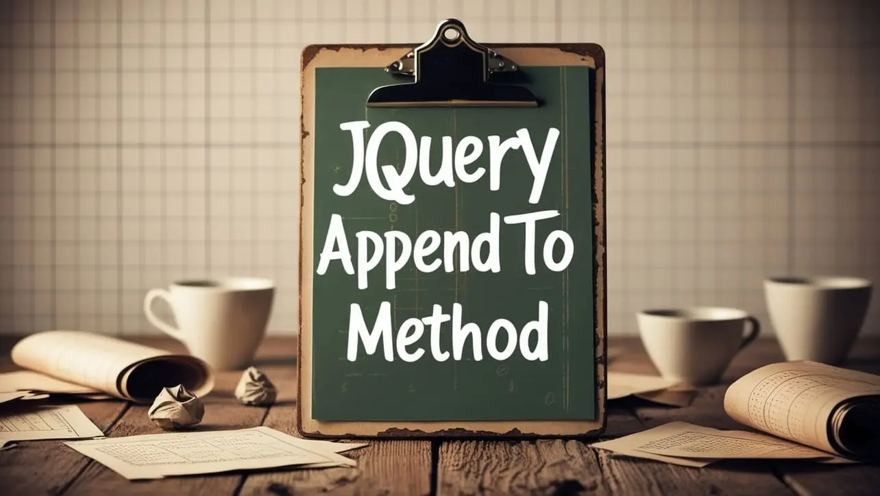 jQuery .appendTo() Method