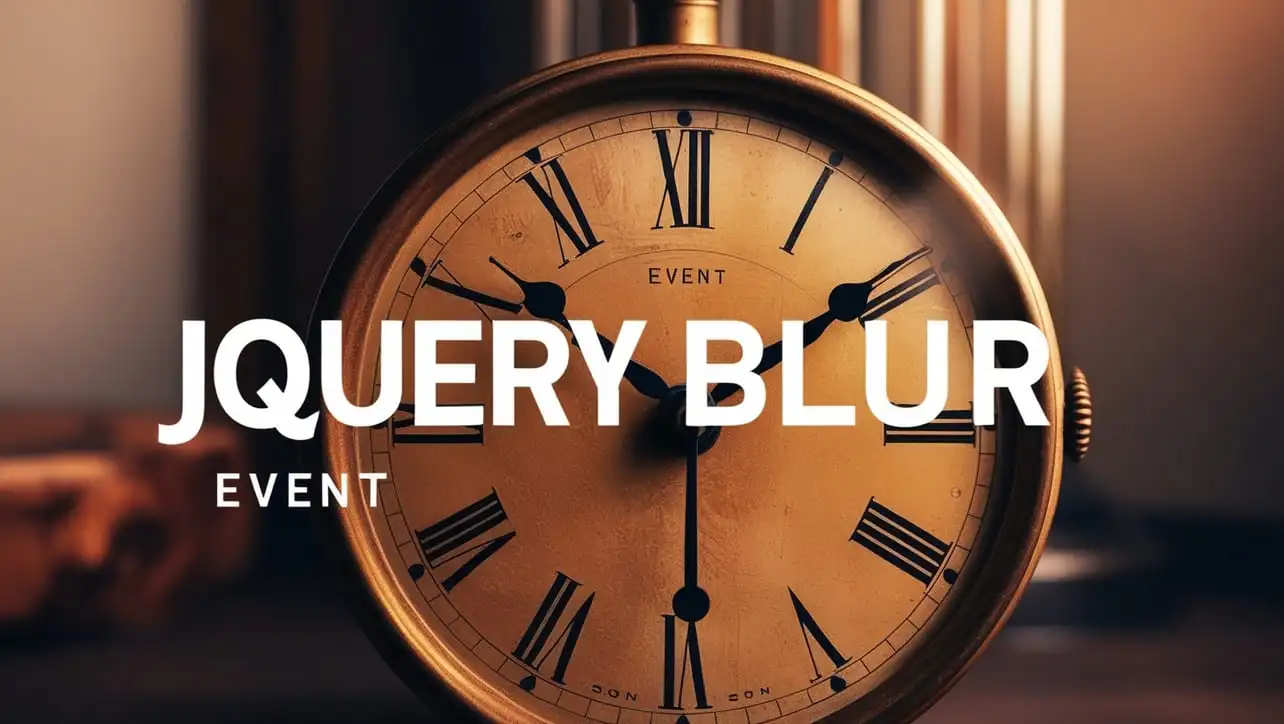 jQuery blur Event