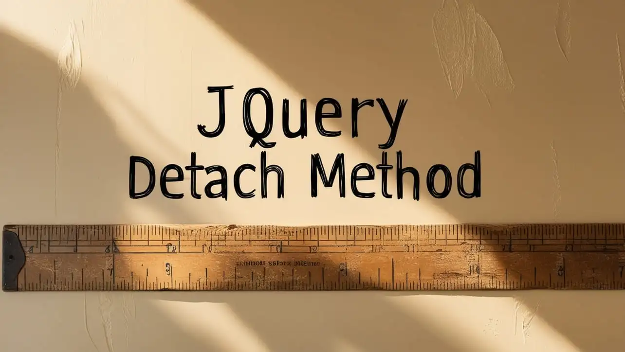 jQuery .detach() Method