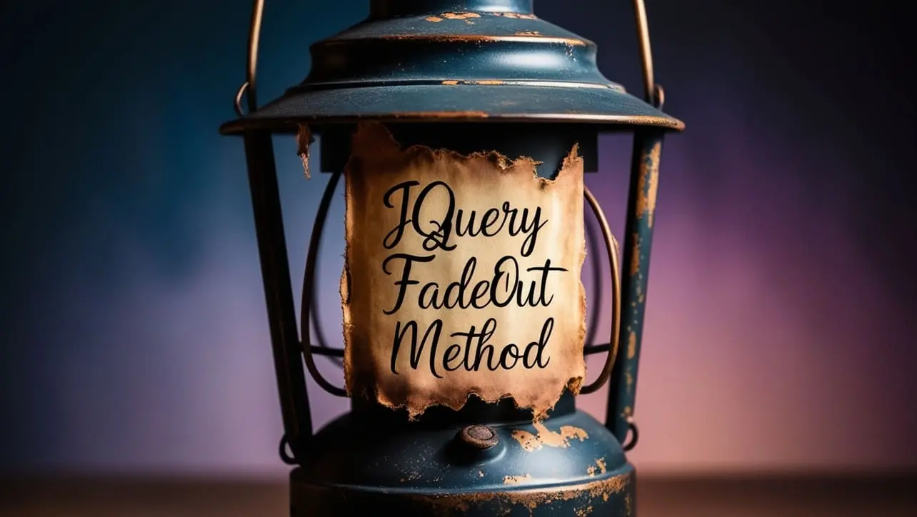 jQuery .fadeOut() Method