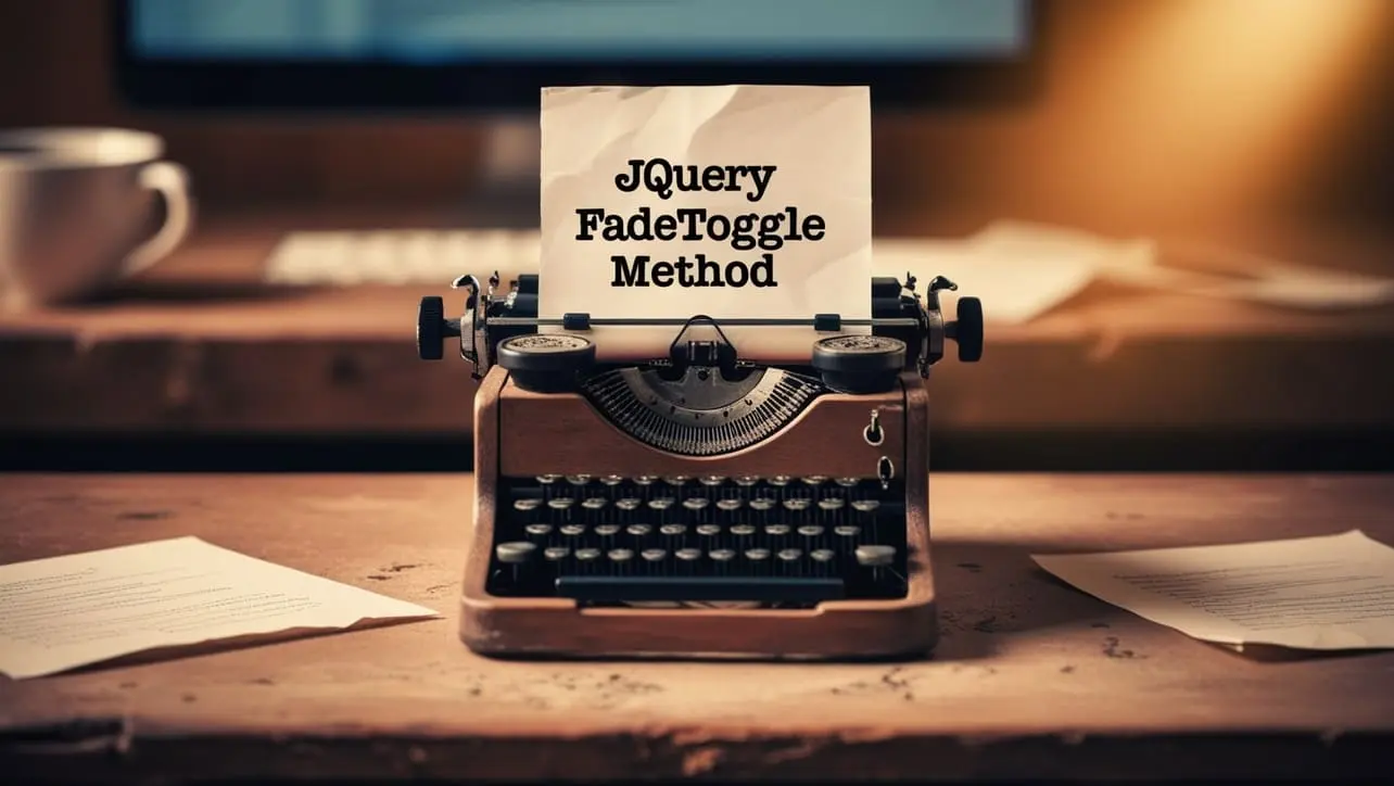 jQuery .fadeToggle() Method