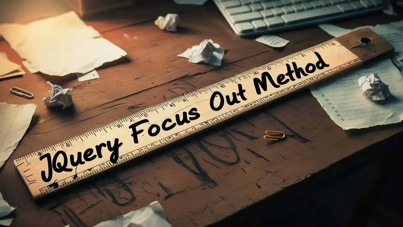 jQuery .focusout() Method