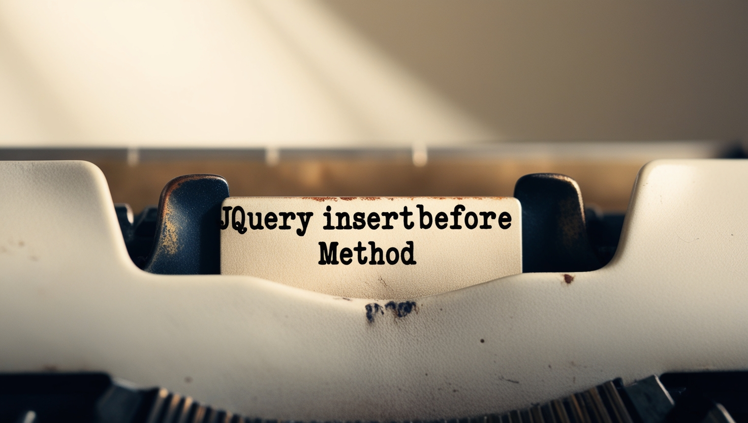 jQuery .insertBefore() Method